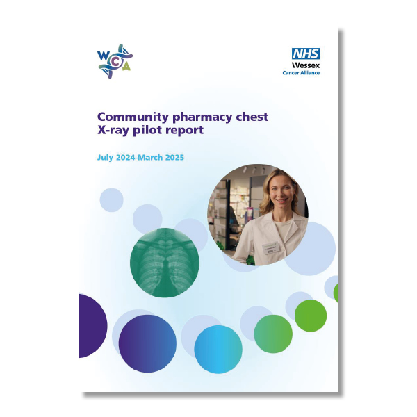 Community Pharmacy Chest X-ray pilot front cover of report
